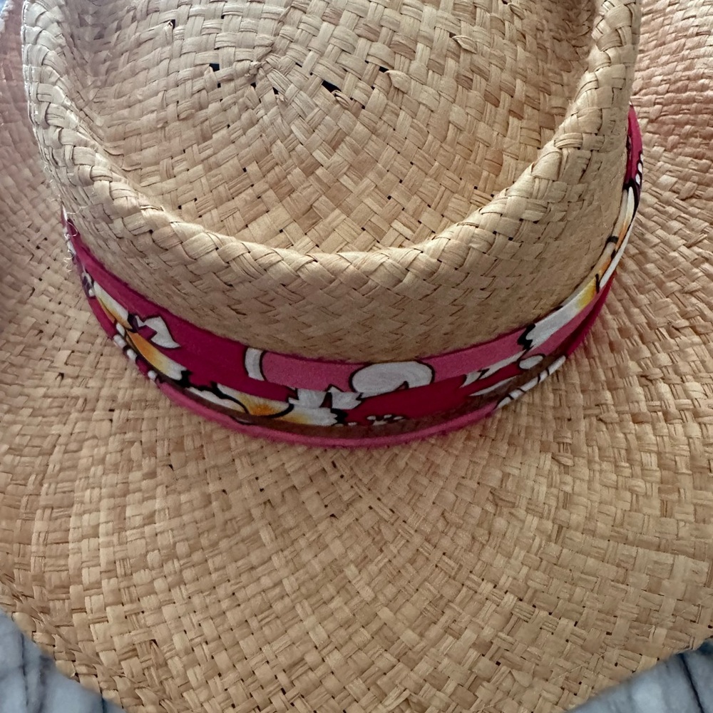 Coastal headwear straw adjustable hat